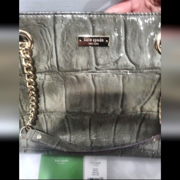 Kate Spade knightsbridge Maryanne croc embossed Patent leather bag - Picture 6 of 10